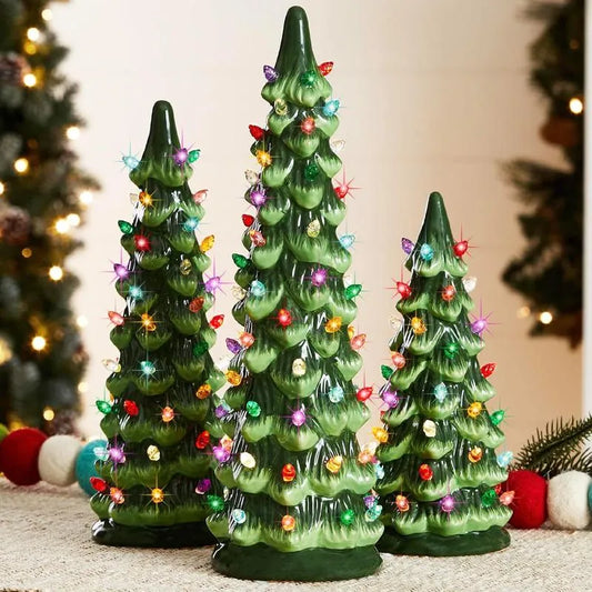 🎁🎄Retro Hand-Painted Tabletop Christmas Trees (⏰Limited Quantities Available)